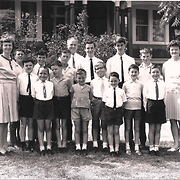 Boys and staff at Bethany Boys' Home in Lowelly Road, Lindisfarne in March 1968